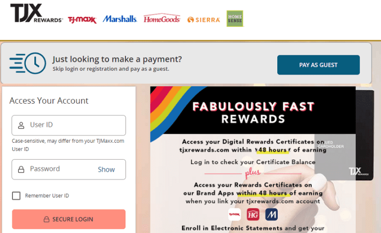 TJX Credit Card Login: Access Your Account & Make a Payment