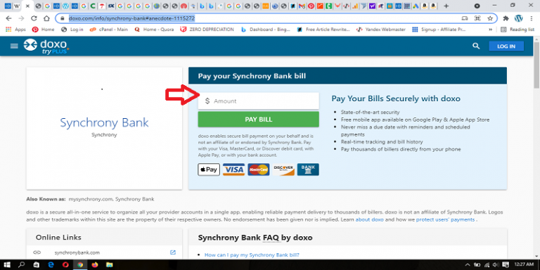 Pay My Synchrony Credit Card Bill Online