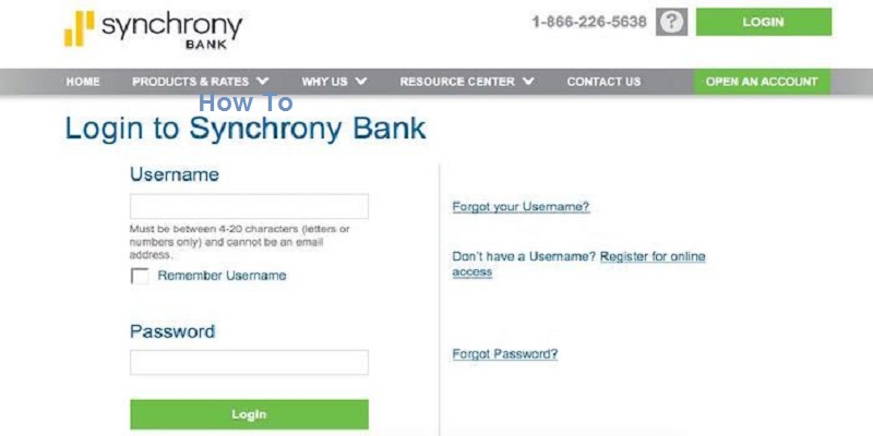 Synchrony Bank Login