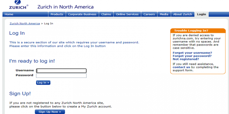 Zurich Life Insurance Login: E-Payment (Life Premiums Only)