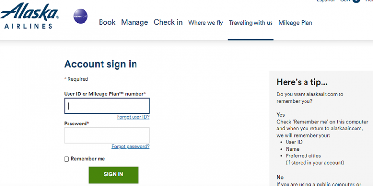 Alaska Airlines Credit Card Login: How To Make A Payment Online