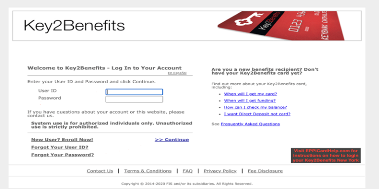 Key2Benefits Login: How To Manage Your Card Account