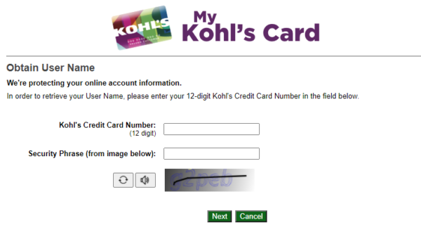 Kohl's Credit Card Login Steps