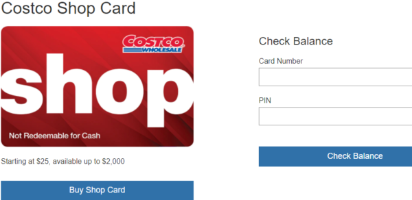 How To Check Costco Gift Card Balance