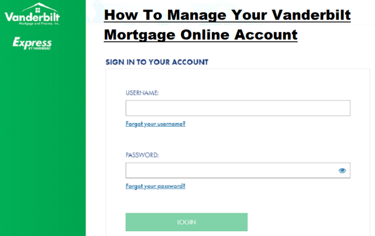 Vanderbilt Mortgage Login: How To Make A Payment Online