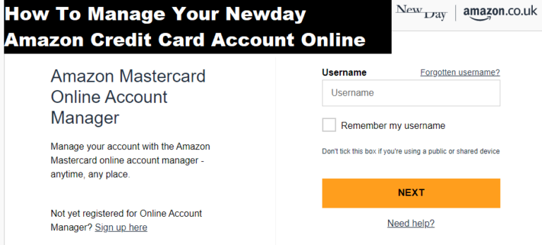 Newday Amazon Credit Card Login: How To Make A Payment Online