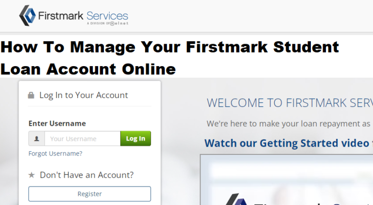 Firstmark Services Login: How To Pay Your Firstmark Student Loan