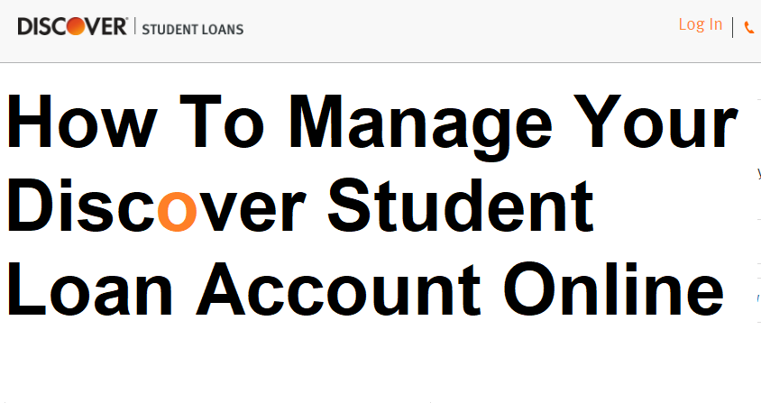 Discover Student Loans login