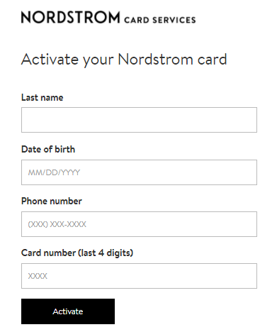 How To Activate Your Nordstrom Card