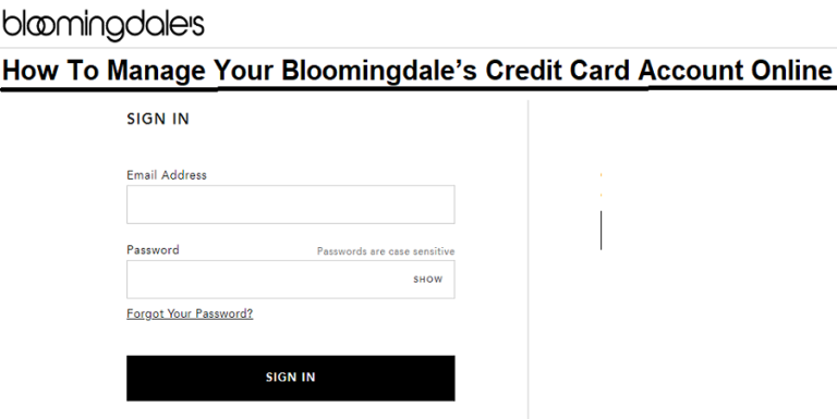 Bloomingdale’s Credit Card Login: How To Pay Your Credit Card Bill