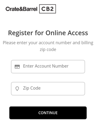 How To Register Your Crate And Barrel Credit Card For Online Access