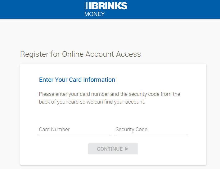 How To Register Your Brinks Card for Online Account Access