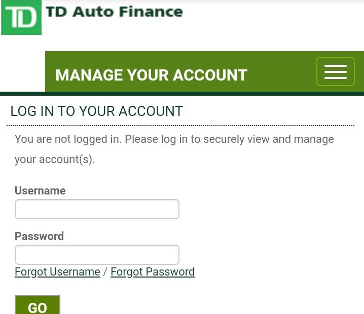 TD Auto Finance Login: How To Make Your TD Auto Finance Payment