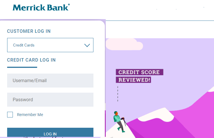 Merrick Bank Credit Card Login Steps