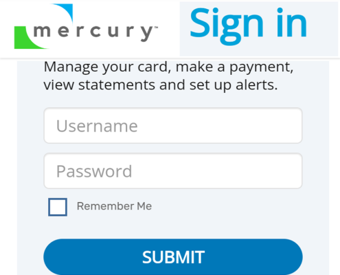 Mercury Credit Card Login Steps