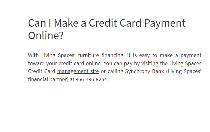 Living Spaces Credit Card Login: How To Make Your Living Spaces Credit Card Payment
