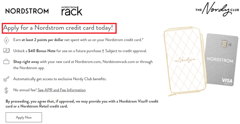How To Apply For a Nordstrom Credit Card