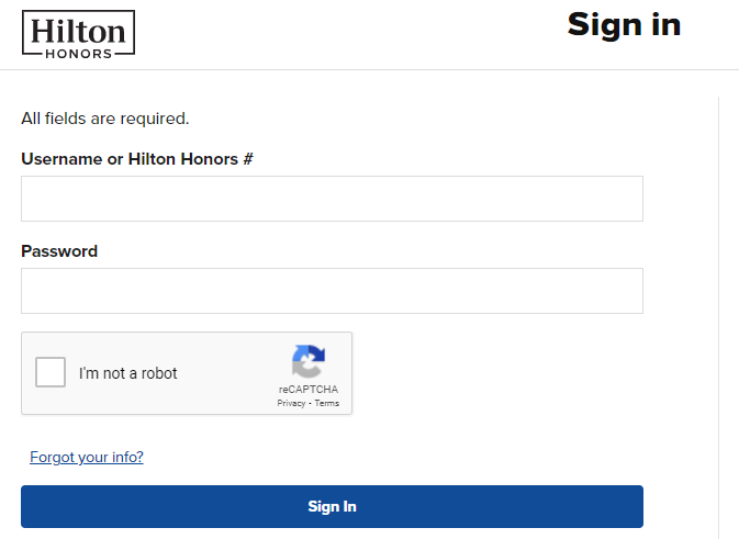 Hilton Honors Login: How To Manage Your Hilton Honors Account
