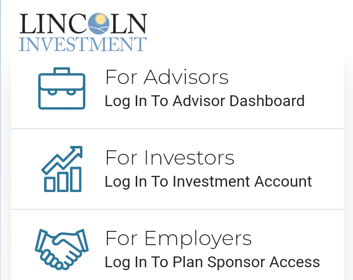 Lincoln Investments Login Steps