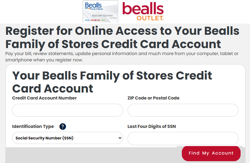 How To Register For Online Access To Your Bealls Outlet Credit Card Account
