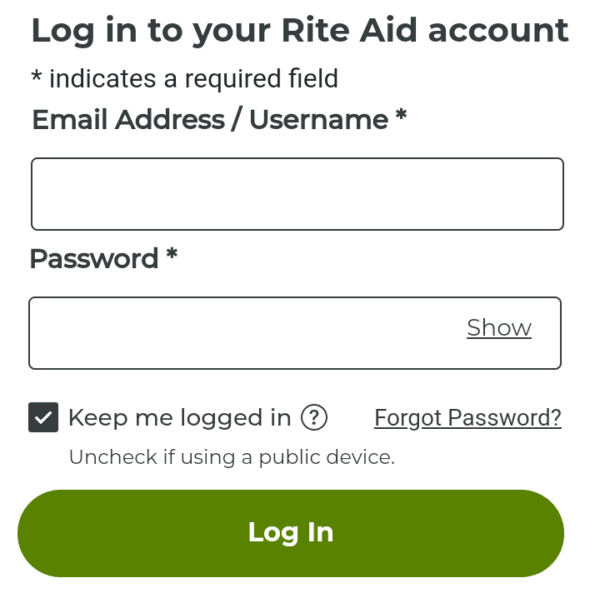 Rite Aid Login: How To Access Your Rite Aid Account