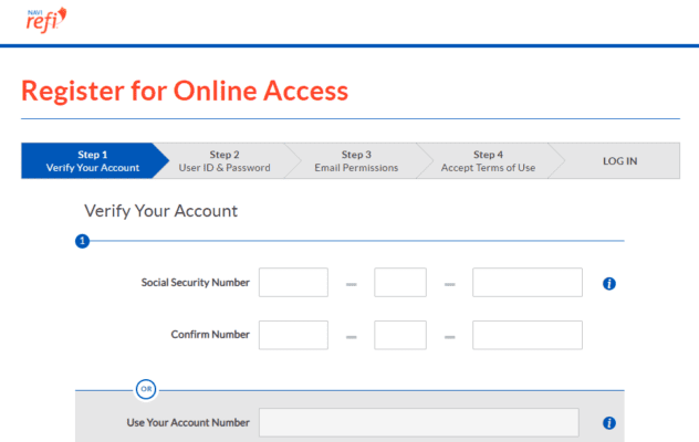 How To Registers For Online Access To Your NaviRefi Student Loan Account