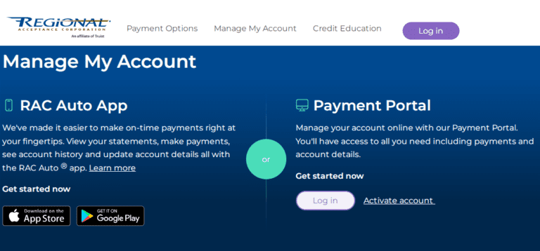Regional Acceptance Login: How To Manage Your Account Online